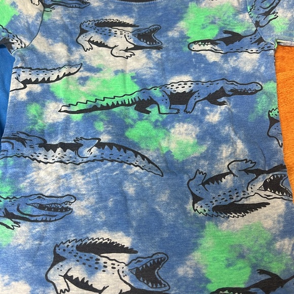 Carters boys size 7 alligator pajamas bundle set, GUC - Picture 3 of 5
